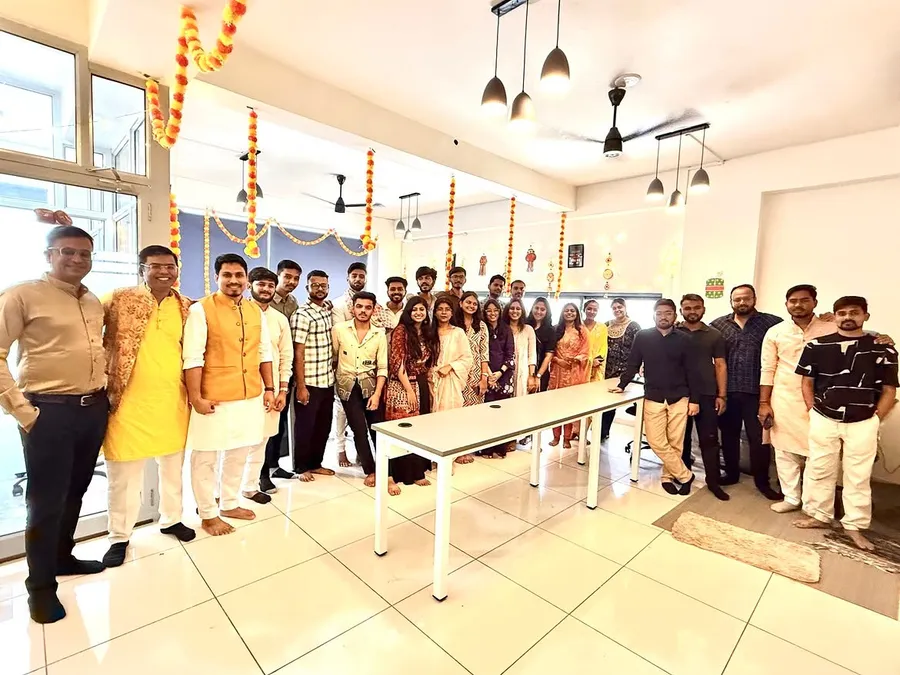 Race Digital team celebrating Diwali together